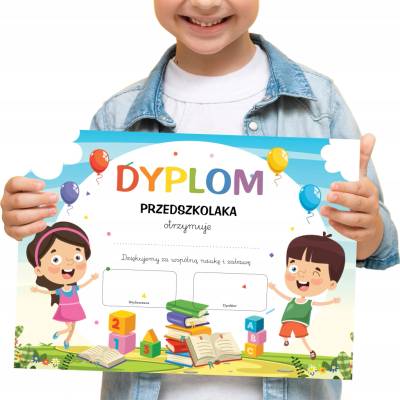 DIPLOM PREDŠKOLÁKA A4 – ukončenie predškolského vzdelávania D2