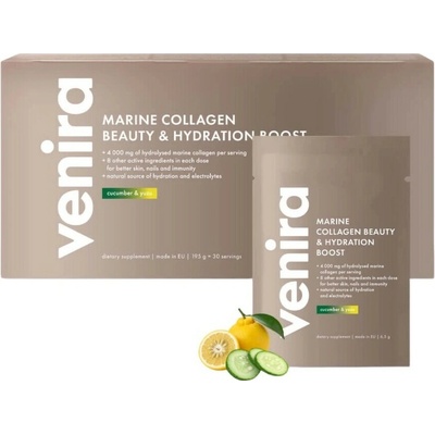 Venira Marine Collagen Beauty & Hydration Boost mořský kolagen Cucumber & Yuzu 30x 6,5 g