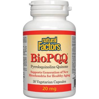 Natural Factors BioPQQ® (Пиролохинолин хинон) 20 mg 30 V капсули | Natural Factors (2607 NF)