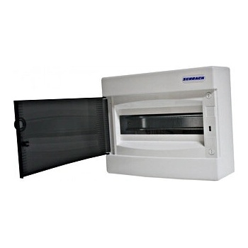 Schrack Табло апартаментно за открит монтаж 12 модула, 1 ред, прозрачна врата - Schrack (BK080101)