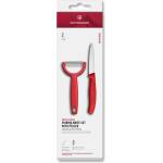 Victorinox Комплект нож и Y белачка SWISS CLASSIC, комплект от 2 бр. , червен, пластмаса, Victorinox (VN6711122C1)