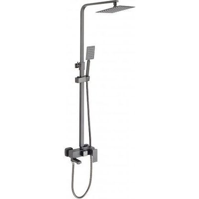 Inter Ceramic Душ система със смесител, пита, слушалка и шлаух ICT 8866GG ЯСМИНА GUN GRAY, Inter Ceramic (8866GG)