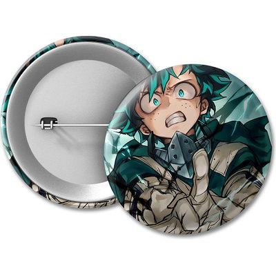 Boku no Hero Academia BNHA placka Izuku Midoriya 50 mm
