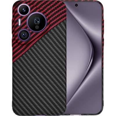 Techsuit Carbonite FiberShell puzdro pre Huawei Pura 70 Pro – Red Vortex