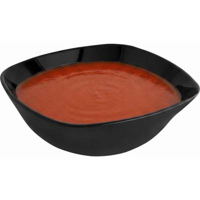 Altom Design Skleněná miska na polévku salátová mísa Black Harmony 17 cm 800 ml