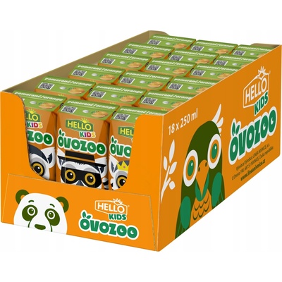 HELLO ovozoo pomaranč 18 x 250 ml