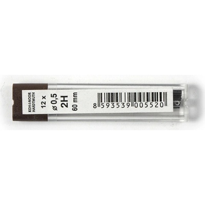 Koh-i-noor 4152 grafitové tuhy do mikrotužky 0,5 mm, 2H - 12 ks