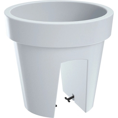 Prosperplast DLOFR250-S449 Kvetináč na zábradlie LOFLY RAILING 24,5 cm biela