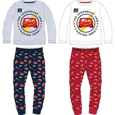 EPlus Пижама за момчета Количките, бяла Размер - деца: 128