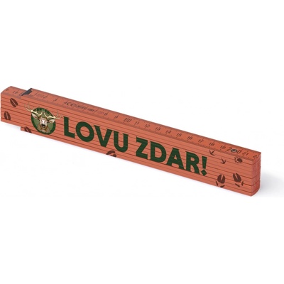 Metrie Block 52 Skládací metr s potiskem Lovu zdar 2 m