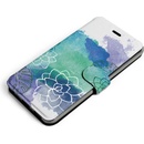Pouzdro Mobiwear Flip Samsung Galaxy S22 - MG11S Vodovkové květy
