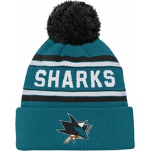 Dětská zimní čepice San Jose Sharks Wordmark Cuffed Pom