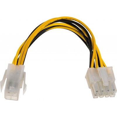 Akyga AK-CA-10 power cable Black Yellow 0.15 m
