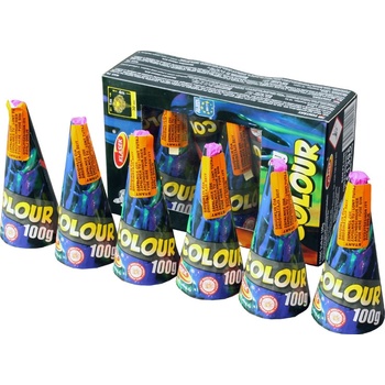 fontána VULKÁN COLOR 100 g 6 ks