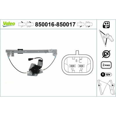 Zvedací zařízení oken VALEO 850016