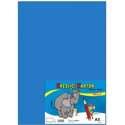 Kreslicí karton A2/180g/10lis světle modrá