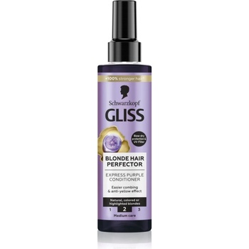 Schwarzkopf Gliss Blonde Hair Perfector балсам без отмиване неутрализиращ жълтеникавите оттенъци 200ml