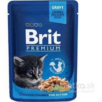 Brit Premium Cat Kitten Chicken Chunks 100 g