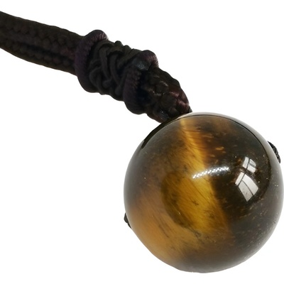 Amparo Miranda Přívěsek koule P0032 Tygří oko yellow