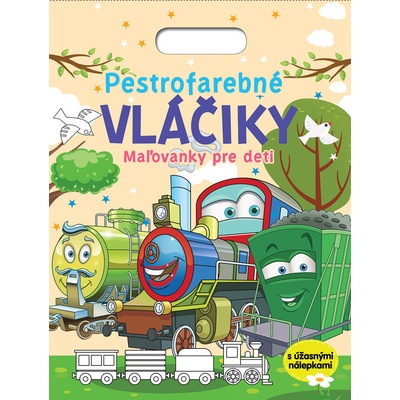 Pestrofarebné vláčiky Maľovanky pre deti