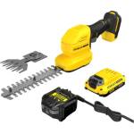 STANLEY - 18V Безжична ножица за храсти и трева AC, 1x 2.0 Ah литиево-йонна батерия, зарядно устройство STCSS20D1-QW (STCSS20D1-QW)
