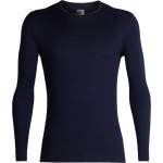 Icebreaker Мъжко мериносово термобельо Icebreaker 200 Oasis L/S Crewe Merino base layer - Midnight Navy (015-0858-0713)