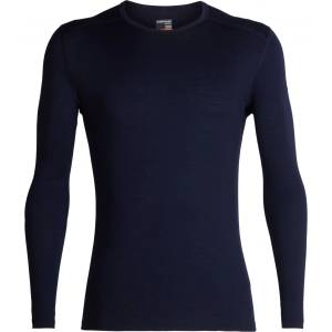 Icebreaker Мъжко мериносово термобельо Icebreaker 200 Oasis L/S Crewe Merino base layer - Midnight Navy (015-0858-0713)
