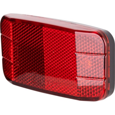 Odrazka zadná na nosič 110x50 mm, červená