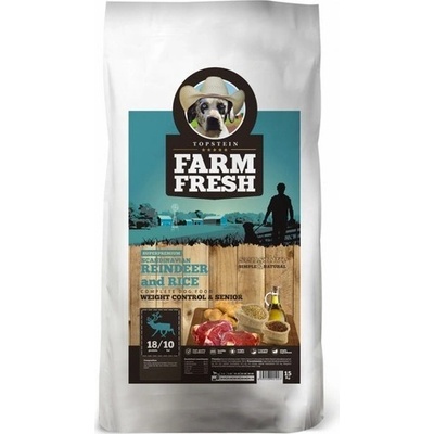 Topstein Farm Fresh Scandinavian Reindeer Weigh Control Senior 15 kg