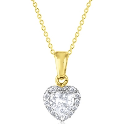 Gemmax Zlatý řetízek se srdíčkem Z8016-10 GBSCB-24731-36261