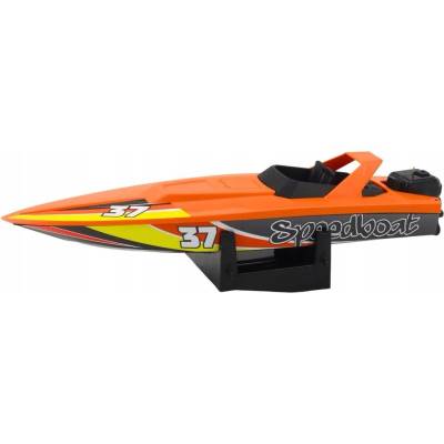 LEAN Toys Детска играчка Lean Toys - Моторна лодка с навиващ се механизъм, 32 cm (21485)