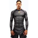Venum Мъжки рашгард с дълги ръкави Venum Galactic 3.0 Rashguard LS black/gold