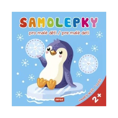 Samolepky pro malé děti Samolepky pre malé deti modrý sešit modrý zošit CZ SK vydanie