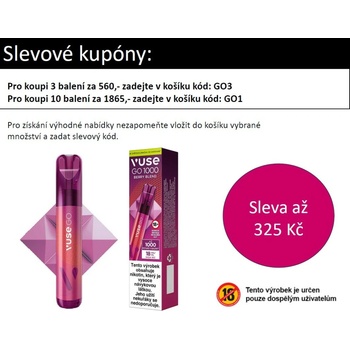 vuse go recenze Vuse Go Reload Pen 1000 main image 1