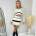 AX Paris Stone Striped Knitted Co-ord - Stone