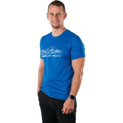 Northfinder pánske outdoorové tričko s rýchloschnúcou technológiou NAZAREN blue