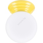 Sollux SL. 1898 - Плафон за баня ZORI 1xG9/8W/230V Ø 12 см IP44 жълт (SLX1579)