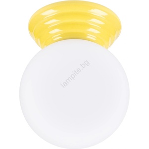 Sollux SL. 1898 - Плафон за баня ZORI 1xG9/8W/230V Ø 12 см IP44 жълт (SLX1579)