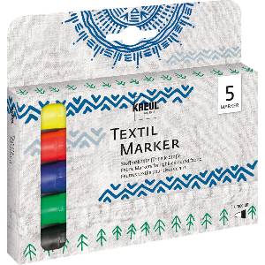 Kreul Javana Texi Medium Комплект маркери за текстил 5 бр (90710)