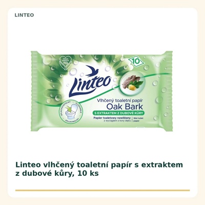 LINTEO Vlhčený z dubovej kôry 10 ks