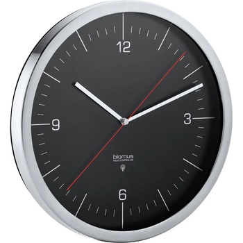 blomus Радиоуправляем стенен часовник RONO ⌀ 24 cм, черен, Blomus (BM65895)