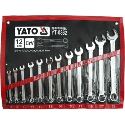 Yato Sada kľúčov očkoplochých 12ks 8-24 mm YT-0362