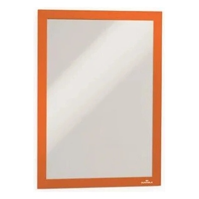 DURABLE Informačný panel, A4, samolepiaca zadná strana, DURABLE "DURAFRAME", oranžový