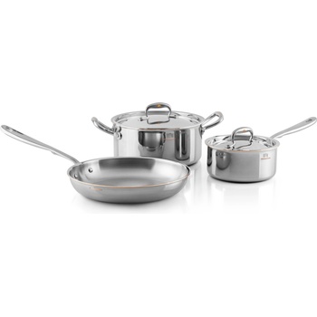 Ruffoni Комплект кухненски съдове CON CUORE, комплект от 5 бр. , сребро, мед, Ruffoni (RUFCRS0005)