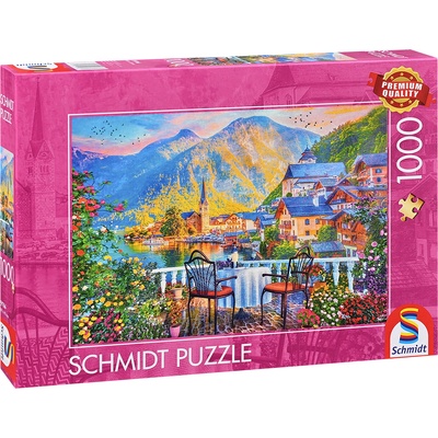 Schmidt Spiele Пъзел Schmidt от 1000 части - Живописен Халщат (59766)
