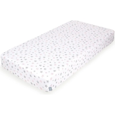 Ceba Baby Prostěradlo Žerzej Pink Stars 60x120