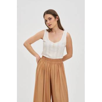 Moodo Бял дамски топ без ръкави Moodo | Byal | ЖЕНИ | XS