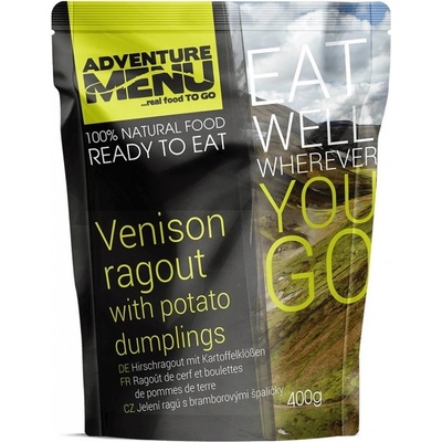 AdventureMenu Adventure Menu Рагу от еленско месо с картофени кнедли 400 г (7710)