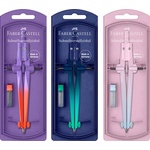 Faber-Castell Комплект циркули, прецизни, FABER-CASTELL „Stream Flow, разноцветни (174556)