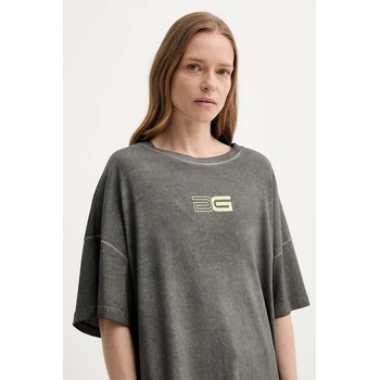 Gestuz Памучна тениска Gestuz дамска в сиво 10910127 (10910127)